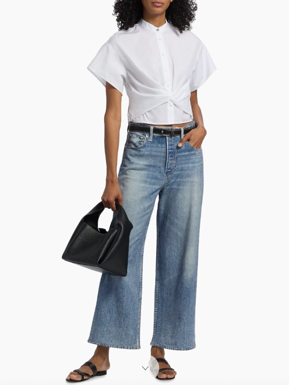 rag & bone rb Miramar Andi Wide Leg Jeans in color Scarlet size 25 NWT